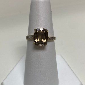 Beautiful Smoky Topaz Ring